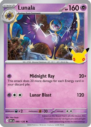 Lunala (80)  Holofoil