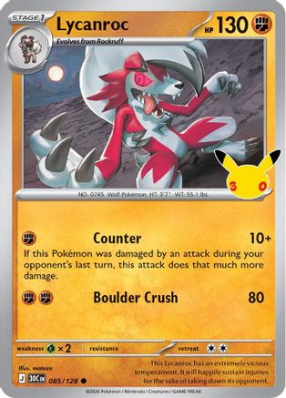 Lycanroc - 085/128 (85) Common Holofoil