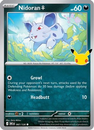 Nidoran F (87) Common Holofoil