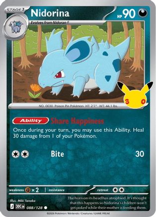 Nidorina (88) Common Holofoil