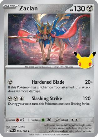 Zacian (106) Rare Holofoil