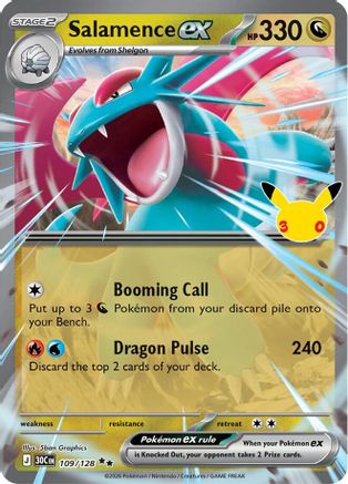 Salamence ex - 109/128 (109) Double Rare Holofoil