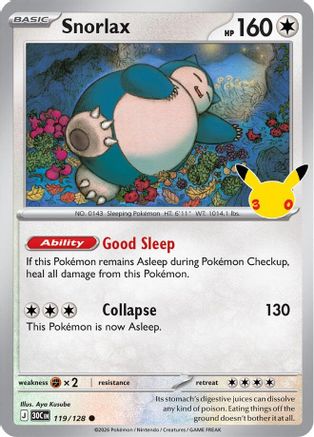 Snorlax (119)  Holofoil