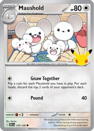 Maushold - 125/128 (125) Common Holofoil