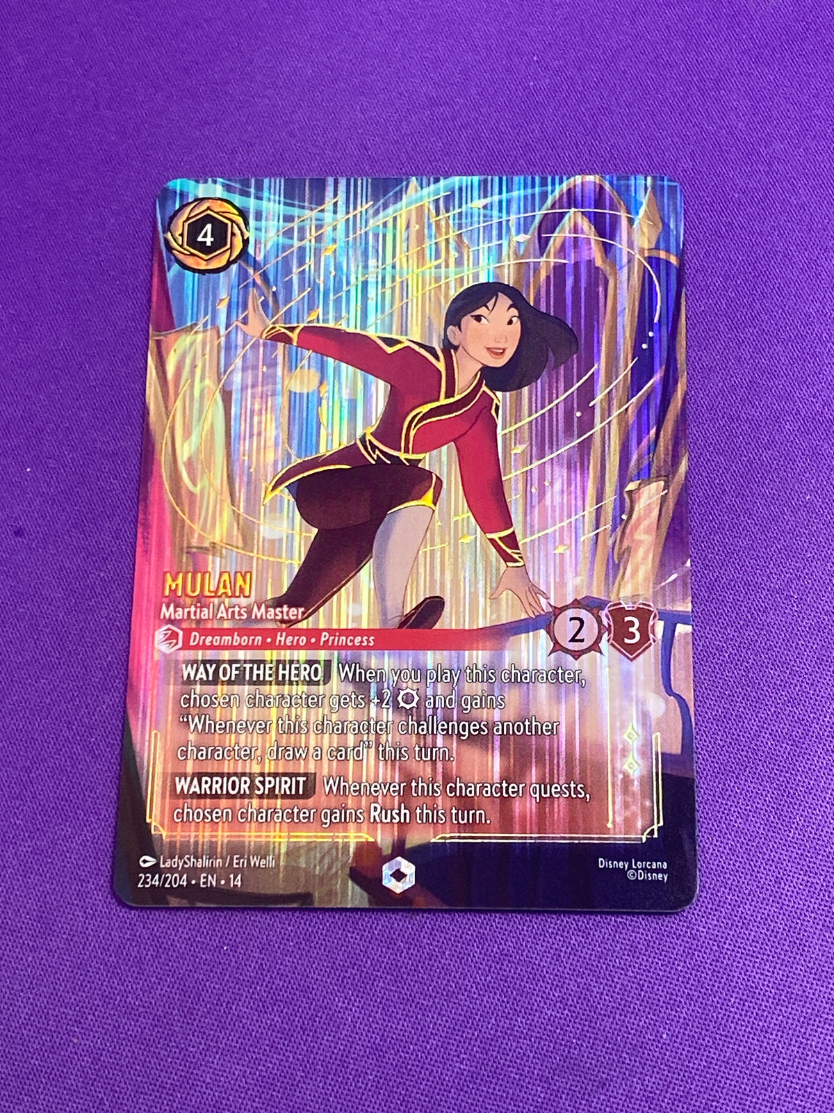Mulan - Martial Arts Master 234/204 (Enchanted) (Cabinet-NM)