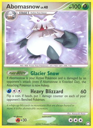 Abomasnow (19)/123 Rare Reverse Holofoil