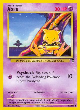 Abra (67)/110 Common Reverse Holofoil