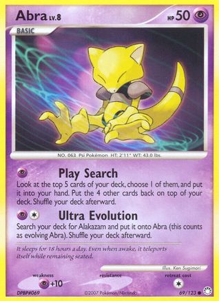 Abra (69)/123 Common Reverse Holofoil