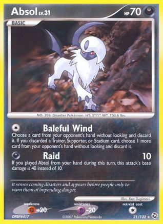 Absol (21)/132 Rare Reverse Holofoil