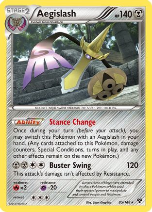 Aegislash (85) (85)/146 Rare Reverse Holofoil
