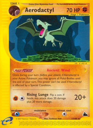 Aerodactyl (1)/144 Rare Reverse Holofoil