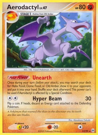 Aerodactyl (13)/99 Rare Reverse Holofoil