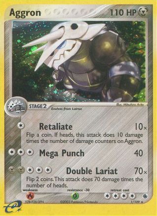 Aggron (1)/109 Holo Rare Reverse Holofoil