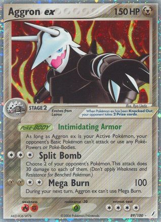 Aggron ex (89)/100 Ultra Rare Holofoil