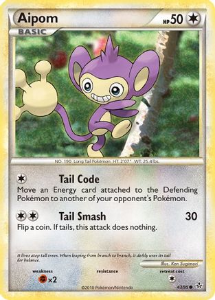 Aipom (43)/95 Common Reverse Holofoil