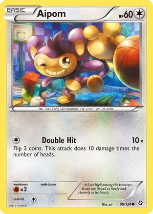 Aipom (99)/124 Common Reverse Holofoil