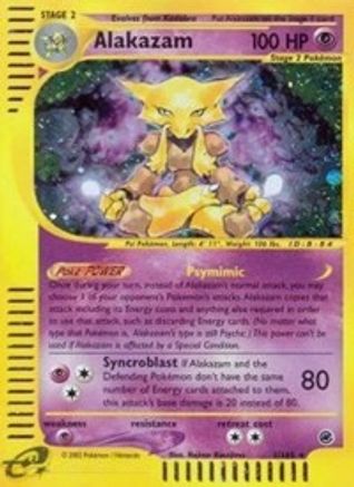 Alakazam (1) (1)/165 Holo Rare Reverse Holofoil