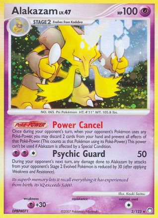 Alakazam (2)/123 Holo Rare Holofoil