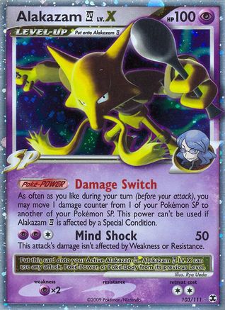 Alakazam E4 Lv.X (103)/111 Ultra Rare Holofoil