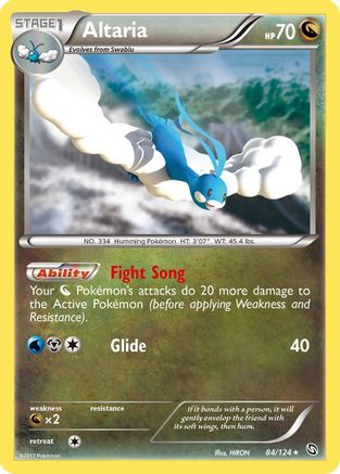 Altaria (84)/124 Holo Rare Reverse Holofoil