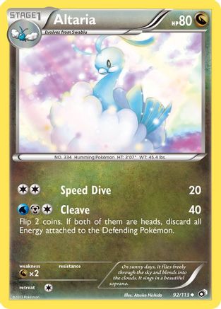 Altaria (92)/113 Uncommon Reverse Holofoil
