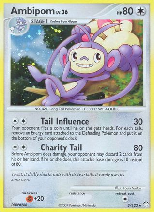 Ambipom (3)/123 Holo Rare Reverse Holofoil