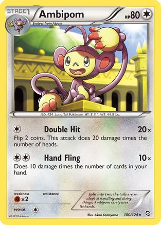 Ambipom (100)/124 Rare Reverse Holofoil