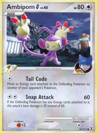 Ambipom G (56)/111 Common Reverse Holofoil