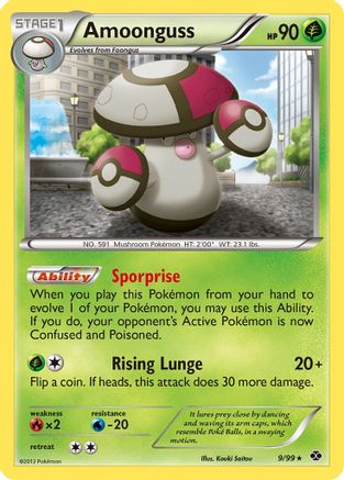Amoonguss (9)/99 Rare Reverse Holofoil