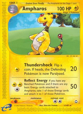Ampharos (1)/147 Rare Reverse Holofoil