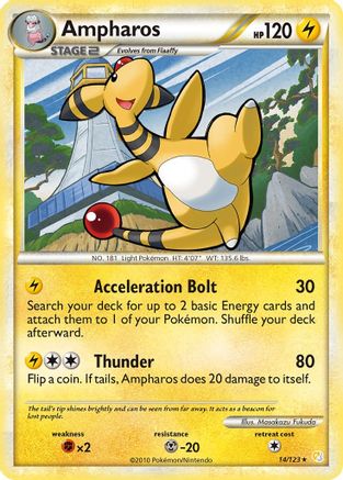 Ampharos (14)/123 Rare Reverse Holofoil
