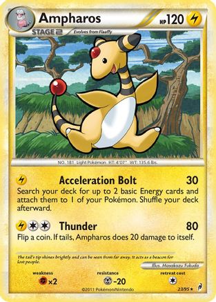 Ampharos (23)/95 Rare Reverse Holofoil