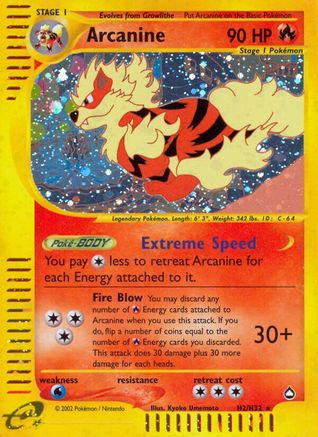 Arcanine (H2) (H2)/147 Holo Rare Holofoil