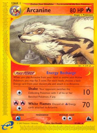 Arcanine (3) (3)/144 Rare