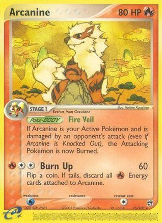 Arcanine (15)/100 Rare Reverse Holofoil