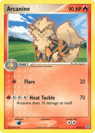 Arcanine (18)/112 Rare Reverse Holofoil