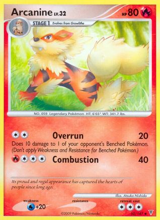 Arcanine (50)/147 Uncommon Reverse Holofoil