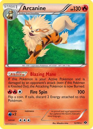 Arcanine (12) (12)/99 Rare