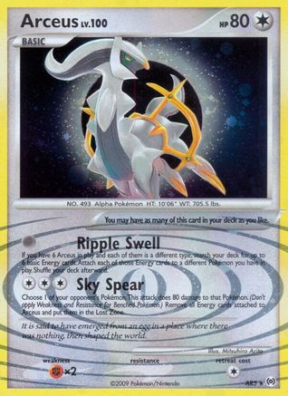 Arceus (AR5) (AR5)/99 Holo Rare Holofoil