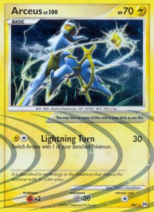 Arceus (AR6) (AR6)/99 Holo Rare Holofoil