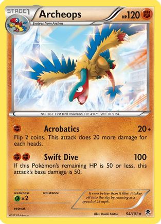 Archeops (54)/101 Holo Rare Reverse Holofoil