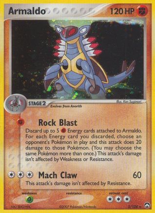 Armaldo (3)/108 Holo Rare Reverse Holofoil