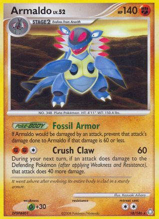 Armaldo (18)/146 Rare Reverse Holofoil