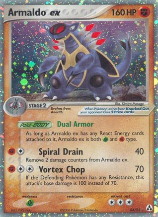 Armaldo ex (84)/92 Ultra Rare Holofoil