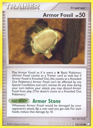 Armor Fossil (116)/123 Common Reverse Holofoil