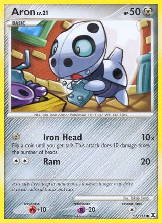 Aron (57)/111 Common Reverse Holofoil