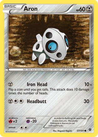 Aron (57)/101 Common Reverse Holofoil