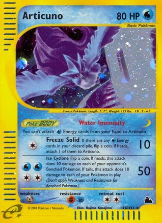 Articuno (H3) (H3)/144 Holo Rare Holofoil