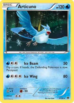 Articuno (27)/99 Holo Rare Reverse Holofoil