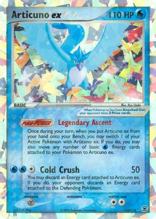 Articuno ex (114)/112 Secret Rare Holofoil